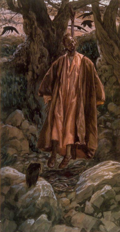 Judas Hangs Himself (Judas se pend) : James Tissot : Free Download & Streaming : Internet Archive James Tissot, Life Of Jesus Christ, Gospel Of Mark, Life Of Christ, Bible Pictures, Religious Painting, Biblical Art, Jesus Lives, Holy Week