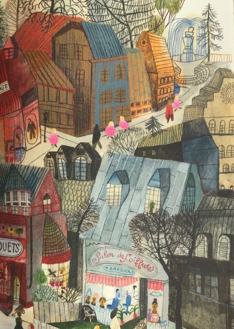 Beatrice Alemagna, 동화 삽화, Picture Books Illustration, Childrens Books Illustrations, Children's Book Illustrations, City Illustration, Children's Illustration, 수채화 그림, Art Brut