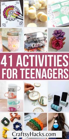 Easy Mother’s Day Crafts For Teens, Mothers Day Crafts From Teens, Teen Camp Crafts, Crafts For Teen Girls To Make, Crafts For 12 Yo, Crafts For 11-13, Teenage Crafts Projects, Teenage Activities Ideas, Clean Crafts For Kids