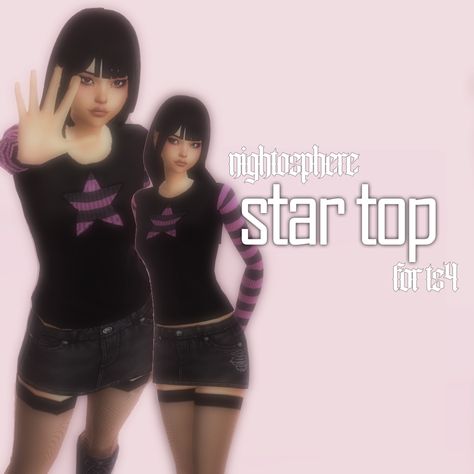 nightosphere star top (For The Sims 4) | nightosphere on Patreon Star Skirt Sims 4 Cc, Sims 4 Star Clothes, Sims 4 Cc Star Clothes, Sims 4 Stars Cc, Sims 4 Male Athletic Cc, Sims 4 Cc Top Maxis Match, Sims 4 Cc Clothes Female Grunge, Sims 4 Cc Popular, Sims 4 Clothes Grunge