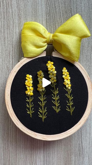 Hand Embroidery/Handmade gifts by Varsha on Instagram: "DO YOU KNOW THE NAME OF THE STITCH USED IN THE STEM? READ TO KNOW 👇🏼👇🏼  Hello dear people!!  This is a very easy and cute embroidery design where you can use any colours of your choice. The reason why I asked you to read the captions is to explain how many threads I have used for each stitch.   1. Stem - 3 strands 2. Leaves - 2 strands 3. Florals - Full strand   This method of creating stem will make your stems look almost close to real plant stem, all you do is make a back stitch and then just loop the thread through each stitch, this stitch is also called as whipped back stitch and now you know 🤗  #embroidery #embroideredart #embroiderydesign #tutorials #tutorial #threadpainting #threadflorals #floralembroidery #flower #yellowf Looped Stitch Embroidery, Loop Stitch Embroidery, Stem Stitch Embroidery Design, Whipped Back Stitch, Name Embroidery, Embroidered Art, Cute Stitch, Thread Painting, Plant Stem