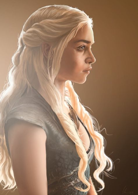 The Mother of Dragons by https://www.deviantart.com/christopherowenart on @DeviantArt Targaryen Hair, The Mother Of Dragons, Game Of Thrones Cosplay, Fantasy Hair, Mother Of Dragons, Penteado Cabelo Curto, Emilia Clarke, Hair Game, Grunge Hair