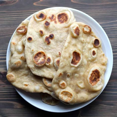 Whole Wheat Naan, Wheat Pizza Dough Recipe, Wheat Pizza Dough, Recipes With Naan Bread, Wheat Pizza, Whole Wheat Pizza, Wheat Recipes, Naan Recipe, Food Critic