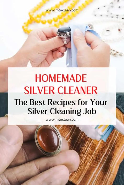 Silver Jewellery Cleaner Diy, Sterling Silver Jewelry Cleaner Diy, Homemade Silver Polish, Homemade Sterling Silver Jewelry Cleaner, How To Clean Sterling Silver, Silver Jewelry Cleaner Homemade, Diy Silver Polish, Cleaning Silver Jewelry Remove Tarnish, Cleaning Silver Remove Tarnish