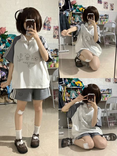 Kawaii Outfit Ideas, Girl Short Hair, Really Cute Outfits, Kawaii Clothes, Japan Fashion, Character Outfits, Korean Outfits, Tgif, Girly Outfits