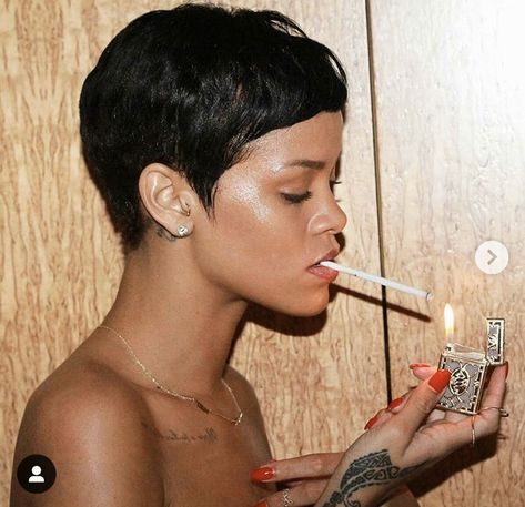 Rihanna, A Woman, Wall, Hair, Instagram