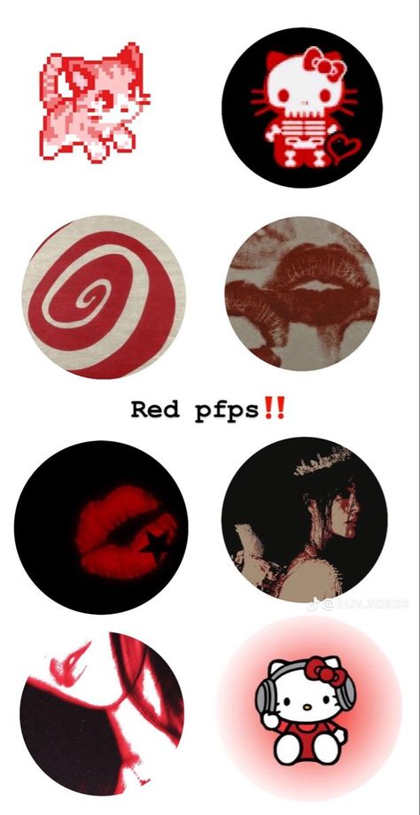 The fourth installment of our popular PFP series, featuring red-themed #Red_Pfps #Ig_Icons_Highlights_Aesthetic #Tapeta_Z_Hello_Kitty #Desain_Buklet Highlight Instagram Icons Aesthetic Red, Red Ig Highlight Covers, Hello Kitty Highlight Instagram, Aesthetic Tapeta, Red Instagram Highlight Covers, Red Aesthetic Pfp, Red Pfps, Ig Icons Highlights Aesthetic, Elegant Instagram