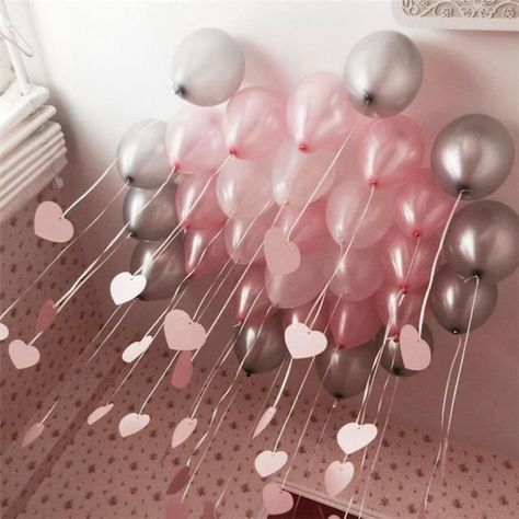 Idee Babyshower, בר מצווה, Boy Decor, 1st Birthdays, Pink And Silver, The Ceiling, Colorful Party, Girl Shower, Diy Birthday