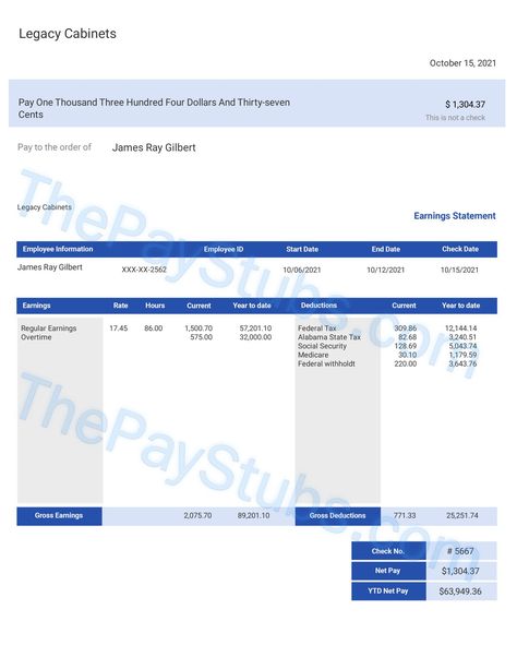 Customize & Review Your Stub | The Pay Stubs Insurance Printable, Payroll Template, Two Dollars, Id Card Template, Party Organization, Templates Free Design, Alabama State, Year Of Dates, Almost There