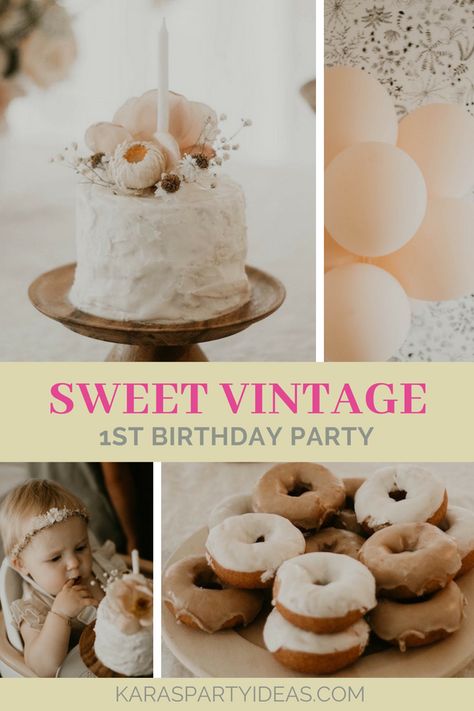 First Birthday Party Ideas Girl, Baby First Birthday Party Ideas, Princess Smash Cakes, Vintage 1st Birthday, Balloon Bunches, Vintage First Birthday, Simple First Birthday, Bubble Birthday Parties, First Birthday Party Ideas