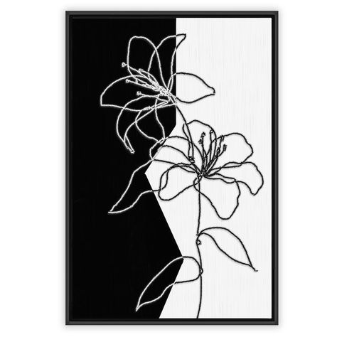 Abstract Art Stencil, Stitching Canvas Art, Black Canvas Line Art, Abstract Outline Art, Line Art Painting Canvases, Canvas Stitching Art, Outline Painting Canvas, Needle Art On Canvas, Thread Painting On Canvas