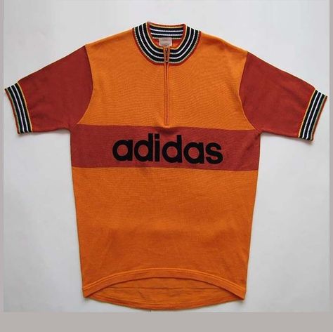 Vintage jerseys are constant inspiration #vintage #cyclingjersey #retrocycling #cycling #cyclestyle #adidas #cyclingkit Vintage Athletic Wear, Vintage Cycling Jersey, 2023 Ideas, Vintage Gym, Bike Outfits, Cycling Shirts, Sports Attire, Cycling Tops, Vintage Cycling