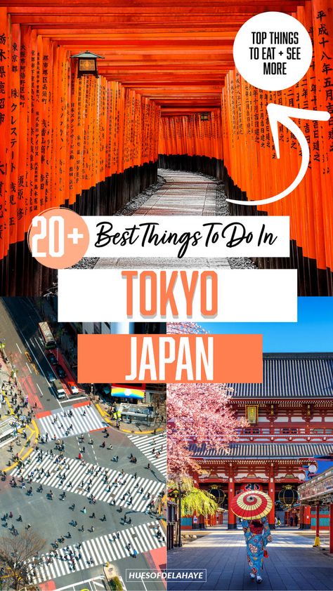 Discover the best things to do in Tokyo, Japan for first-time visitors with our comprehensive guide. From exploring the iconic Sensoji Temple to indulging in delicious Japanese cuisine, we've got you covered. Our Tokyo bucket list includes must-see attractions, cultural experiences, and hidden gems that will make your trip to Japan unforgettable. Tokyo Bucket List, Tokyo Things To Do, Tokyo Imperial Palace, Things To Do In Tokyo, Sensoji Temple, Things To Do In Japan, Shibuya Crossing, Tokyo Japan Travel, Tokyo Skytree