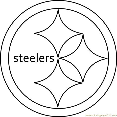 Pittsburgh Steelers Logo Pittsburgh Steelers Crafts, Cross Coloring Page, Nfl Logos, Minnesota Vikings Logo, Football Coloring Pages, Emoji Coloring Pages, New Orleans Saints Logo, Wood Burning Patterns Stencil, Steelers Logo