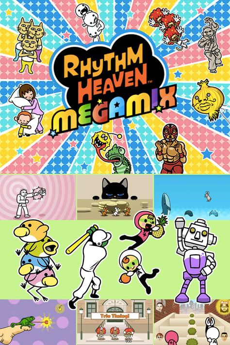 Superflat Pop, Nintendo Girl, Rhythm Heaven, Rythm Game, Ds Games, Club Logo, Rhythm Games, Nintendo 3ds, Gaming Console