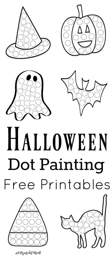 These Halloween Dot Painting worksheets are a fun mess free painting activity for young kids that work on hand-eye coordination and fine motor skills. Grab your free printable now! Toddlers and preschoolers love them. They work great with Do a Dot Markers. Pre K Halloween Math Activities, Pumpkin Qtip Painting Free, Halloween Qtip Painting, Qtip Painting Printables Free, Halloween Dot Painting, Qtip Painting Ideas, Mess Free Painting, Free Printables For Kids, Free Painting