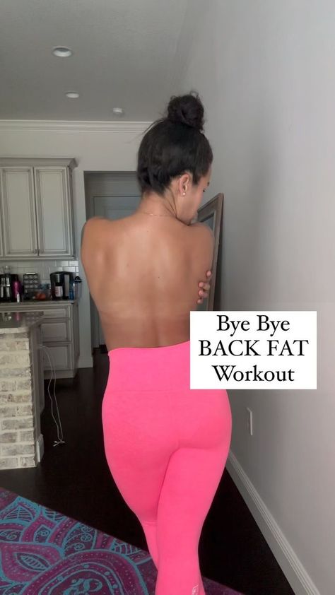 Bye bye back fat 🔥 Complete 3 sets of 15 reps. Click the link in my bio to download my app and get free seven days. Music by @k391army 🖤 | Sia Cooper | K-391 · GO Toned Back, Back Exercise, Gym Antrenmanları, Back Fat Workout, Fat Workout, Back Fat, Weight Workout Plan, Gym Workout For Beginners, Trening Pilates