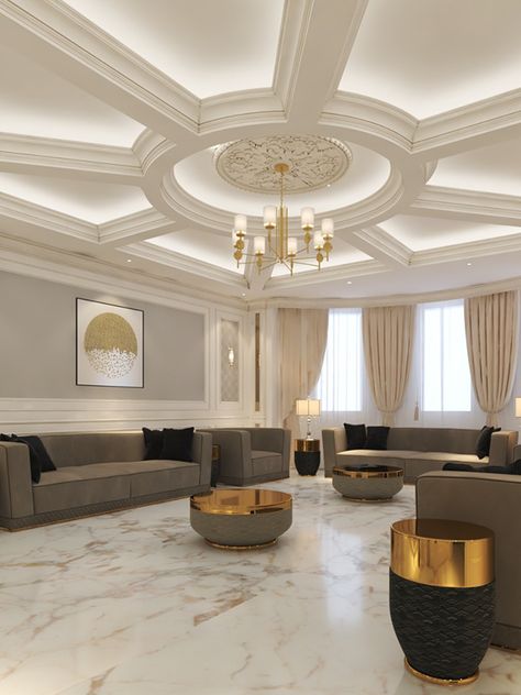 Luxury Ceiling Design, Pop Ceiling Design, House Ceiling Design, Ceiling Design Living Room, Interior Fit Out, Ceiling Design Modern, Bedroom False Ceiling Design, Room Deco, Interior Stairs