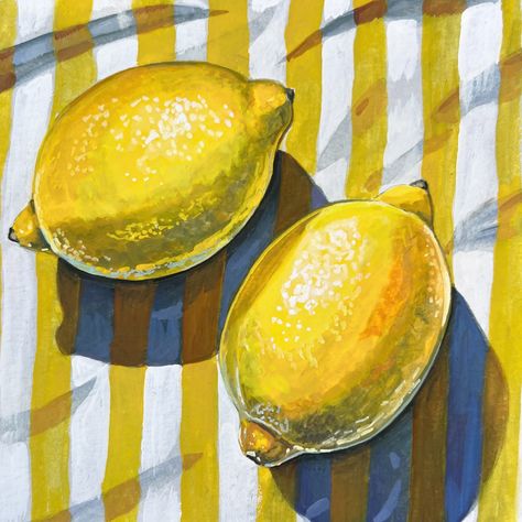 It’s time to make some lemonade 🍋 Daily Painting Just posted in my online store (KateBirchArt.com) Link in bio! Gouache on paper Paper size 6x6 inches with small white border $115 *** please note for international orders a customs tax may be required upon delivery *** #gouachepainting #stilllifepainting #artistsoninstagram #painteveryday #colorfulart #gouache #dailypainting #dailyart #utahartist #gouacheonpaper #gouachepaints Kylie Pregnant, Lemon Painting, Sketchbook Ideas, Daily Painting, Fruit Art, Paper Paper, Gouache Painting, Still Life Painting, Daily Art