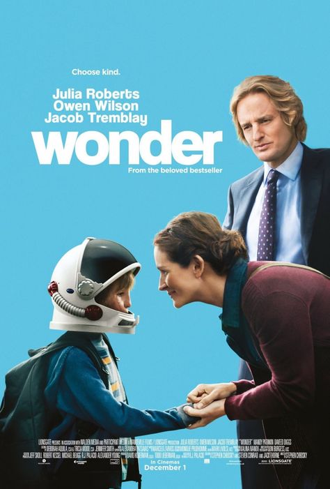 Wonder Wonder Movie, Owen Wilson, Real Mom, Film School, Movies 2017, Julia Roberts, Love Movie, New Poster, Movie List