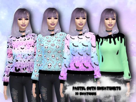 Pastel Goth Sims 4, Pastel Goth Sims 4 Cc, Sims 4 Pastel Goth Cc, Goth Sims 4, Goth Baby, Sims 4 Mods Clothes, Sims 4 Cas, Cc Finds, They Live