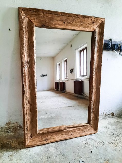 Full Lenght Mirror, Rustic Floor Mirrors, Barn Wood Mirror, Vintage Style Mirror, Bohemian Mirror, Large Floor Mirror, Reclaimed Wood Mirror, Reclaimed Wood Benches, Reclaimed Wood Beams