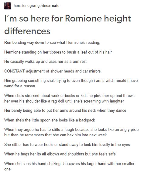 Harry Potter Headcannons Romione, Harry Potter Romione, Romione Headcanon, Maxon Schreave, Yer A Wizard Harry, Harry Potter Ships, Ron And Hermione, Harry Potter Headcannons, Harry Potter 2