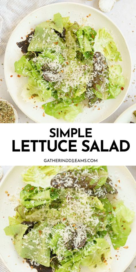 Lettuce Salad Easy Lettuce Salad, Simple Lettuce Salad, Summer Light Meals, Week Lunch Ideas, Home Lunch Ideas, Salads For Kids, Meal Prep Lunch Box, Healthy Recipes For Picky Eaters, Lettuce Salad Recipes