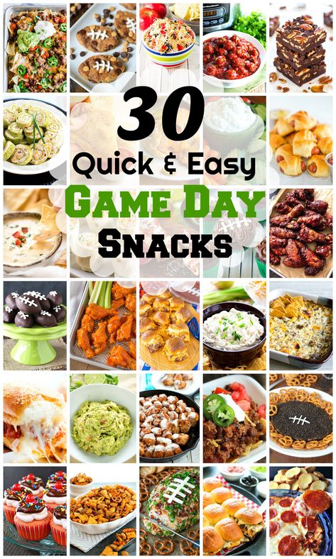 30 Quick And Easy Game Day Snacks Easy Game Day Snacks, Sports Treats, Healthy Superbowl, Awesome Appetizers, Healthy Superbowl Snacks, Sweet Potato Skins, Superbowl Snacks, Game Day Snacks, Bowl Recipes