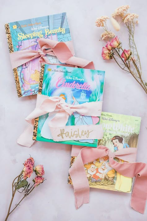 Boho Classic Disney Princess Birthday Party, Disney Princess Party Favor Ideas, Princess Birthday Party Outdoor, Elegant Disney Princess Party, Elegant Princess Party Decorations, Princess Book Party Favor, Disney Princess And Prince Party, Pretty Princess Birthday Party, Princess Tea Party Favors