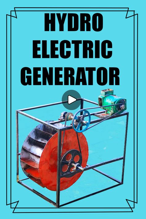 DIY Home made Crazy Super powerful Hydroelectric generator for free and natural energy Water Electricity Generator, Diy Water Wheel Generator, Micro Hydro Power Diy, Hydro Electric Generator Diy, Water Wheel Generator, Hydro Electricity, Home Wind Power, Water Turbine Generator, Alternative Energy Projects