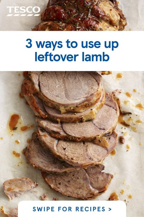 Put the remains of your Easter roast to good use with these inventive leftover lamb recipes - choose between a rich ragu sauce, crunchy tapas-style croquettes or a quick stir-fry for dinner. | Tesco Leg Of Lamb Leftover Recipes, Lamb Leftover Recipes, Leftover Leg Of Lamb, Lamb Leftovers Recipes, Recipes With Leftover Lamb, Lamb Leftover Recipes Dinners, Lamb Leftovers, Cooked Lamb Leftovers, Roast Lamb Leftovers Recipes For