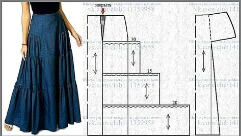 Sukienki Maksi, Pola Rok, Diy Clothes Patterns, Projek Menjahit, Trousers Pattern, Dress Patterns Diy, Sewing Pants, Skirt Patterns, Sewing Clothes Women