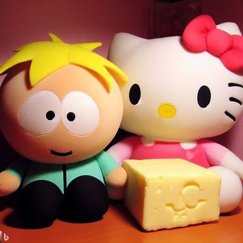 South Park Plush Pfp, Butters South Park Hello Kitty, Butters Plush, Butters From South Park, Butters South Park, Honey Boo Boo, Trey Parker, Kenny South Park, South Park Funny