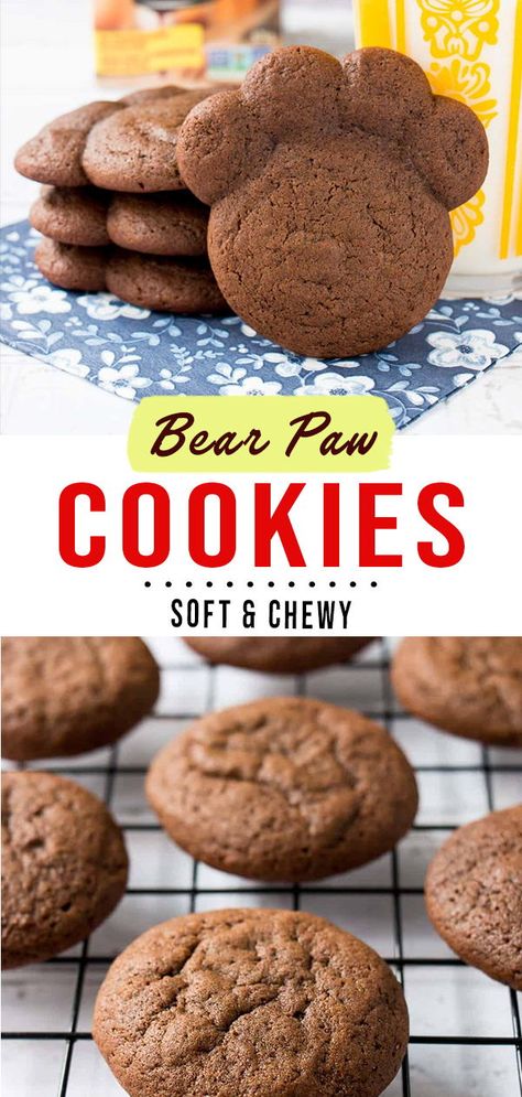 Homemade Bear Paws Cookies, Bear Paw Recipe, Homemade Bear Paws, Bear Paw Cookies Recipes, Bear Paws Cookies, Bear Paw Cookies, Bear Snacks, Paw Cookies, Kids Lunch Box Meals