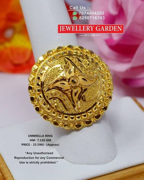 Pin by Jitesh Mepani on Ring | Ladies gold rings, Gold bangles design, Gold earrings designs Seema Anand, Bangles Design Gold, Gold Umbrella, Ladies Finger Ring, Vanki Ring, Ladies Gold Rings, Beautiful Gold Rings, Turkish Rings, Diy Earrings Easy