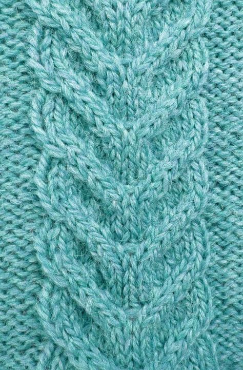 Free Staghorn Cable Knitting Stitch Knit Stitch Patterns Cables, Cable Stitch Knit, Knitted Stitches, Cable Knit Sweater Pattern, Knitting Patterns Free Blanket, Cable Knitting Patterns, Knit Headband Pattern, Crocheting Patterns, Beginner Knitting Patterns