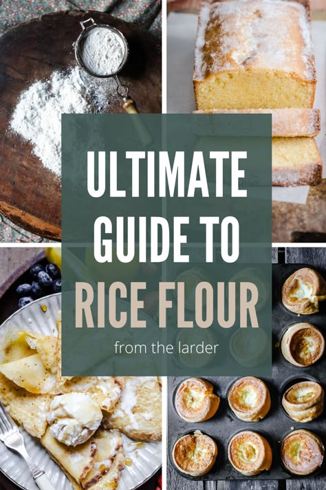 White Rice Flour Recipes, Recipes Using Rice Flour, Traditional Shortbread Recipe, Rice Flour Pancakes, Rice Flour Recipes, Black Bean Ground Beef, Ground Beef And Noodles, Teff Flour, White Rice Recipes