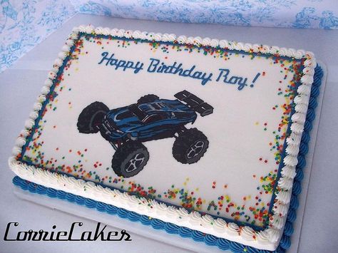 RC car 1/2 sheet - Cake by Corrie Cars Birthday Cake, Hobby Lobby Christmas, Hobbies For Couples, Cars Theme Birthday Party, Car Birthday, Car Cake, Car Themes, Cars Birthday Parties, Boy Birthday Cake