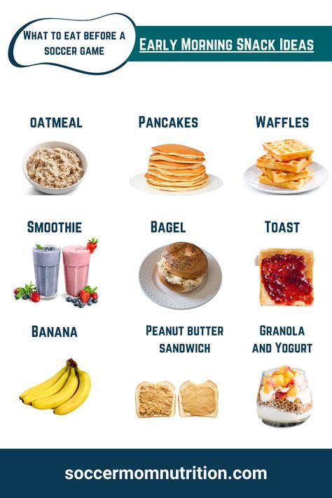 Best Food To Eat Before A Soccer Game, What To Eat Before A Soccer Game, Soccer Breakfast Ideas, Foods For Athletes, Pre Game Meals For Athletes, Soccer Diet, Soccer Food, Athlete Meal Plan, Athletes Diet