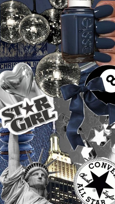 Star girl Phone wallpaper Blue Star Wallpaper, Cheetah Print Wallpaper, Dark Blue Wallpaper, Cute Blue Wallpaper, Silver Wallpaper, New Year Wallpaper, Vintage Poster Design, Image Swag, Navy Wallpaper