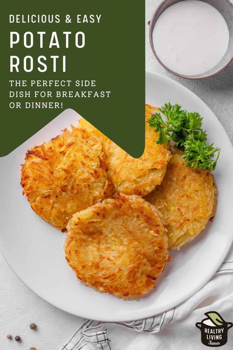 Potato Rosti Potato Rosti Recipe, Sweet Potato Rosti, Rosti Recipe, Potato Rosti, Juicy Pork Tenderloin, How To Make Potatoes, Stewed Potatoes, Potato Sides, Spicy Snacks