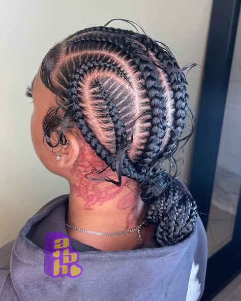 Feed In Braids Designs, Creative Cornrows, Braided Hairstyles For Black Women Cornrows, Feed In Braids Hairstyles, Feed In Braids, Cute Braided Hairstyles, Box Braids Hairstyles For Black Women, Stitch Braids, Braided Cornrow Hairstyles