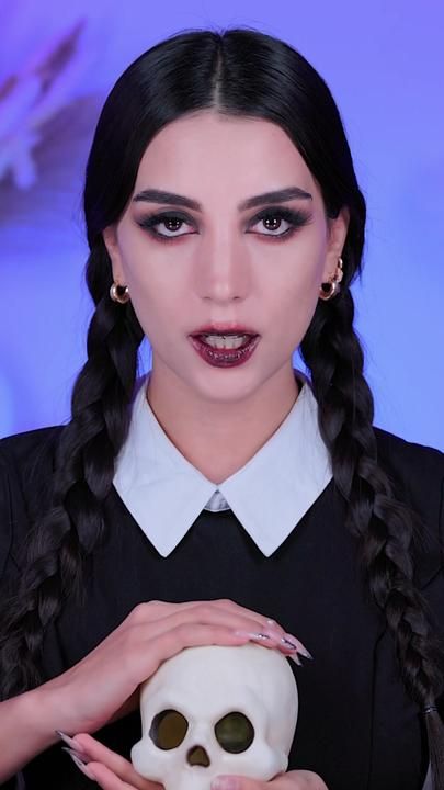 Addams Makeup, Wednesday Addams Makeup, Halloween Costume 2023, Zombie Prom Queen, Addams Family Musical, Zombie Prom, Halloween Costume Idea, Prom Queen, Theme Days