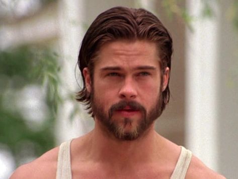 All of Brad Pitt's movies ranked by audiences, from worst to best Brad Pitt Beard, Brad Pitt Long Hair, Brad Pitt Hair, Brad Pitt Movies, Young Men Haircuts, Long Hair Beard, Hair Vector, Ad Astra, Worst Movies