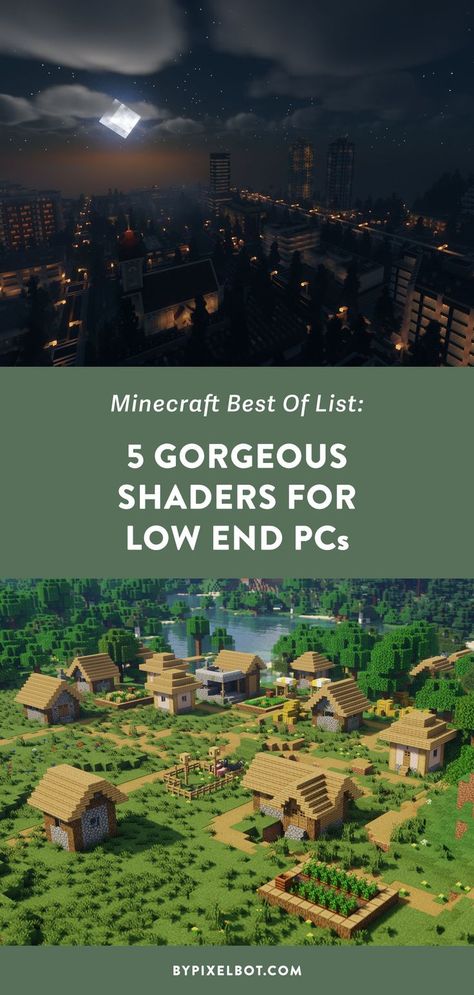 5 Gorgeous Minecraft Shaders for Low-End PC's to Improve Performance Minecraft Java Edition, Minecraft Challenges, Minecraft Shaders, Minecraft Java, Minecraft Plans, Challenging Games, Minecraft Crafts, Minecraft Projects, Minecraft Mods