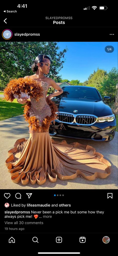 After Prom Outfit, Prom Dress Aesthetic, Brown Prom Dresses, Prom Dress Short, Dress Short Prom, Feather Prom Dress, Orange Prom Dresses, Silver Prom Dress, Prom Fashion