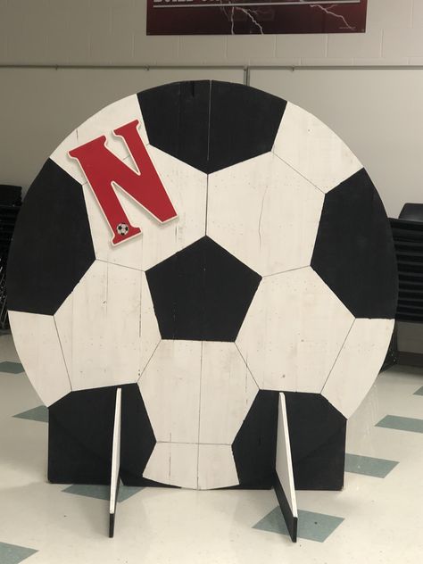 Created this for Soccer Banquet Photo Booth Background!! #soccerlife #NHSTEXANS Soccer Banquet Ideas, Soccer Photo Booth, Soccer Backdrop, Soccer Decorations, Panther Spirit, Soccer Events, Soccer Banquet, Soccer Decor, Soccer Backgrounds