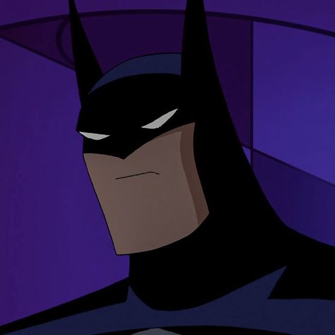 Batman Aesthetic Cartoon, Bruce Wayne Cartoon, Bat Man Cartoon, Batman Profile Pic, Smiling Batman, Batman Pfp Aesthetic, Bruce Wayne Animated, Batman Profile Picture, Batman Pfps