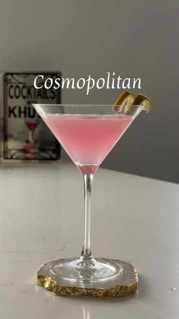 Khush | cocktails + coffees on Instagram: "On Wednesdays we drink pink 🩷  I am SO behind in filming😭 social life and work life has been so busy, so a cheeky repost of this classic today!  Cosmopolitan 45ml Vodka 15ml Triple Sec 15ml Lime Juice 30ml Cranberry Juice  Cheers!🥂  #cocktailswithkhush #cocktails #cocktail #cheers #drink #drinks #cocktailgram #cocktailsofinstagram #drinkstagram #drinksofinstagram #recipe #fyp #thirsty #sip #mixologist #mixology #homebartender #cocktailsathome #drinkspiration  #garnish #garnishgame #bestcocktails #cocktailtime #pinkdrink #cosmopolitan #cosmo" Pink Lady Cocktail, Cosmopolitan Drink, Pink Drinks, Triple Sec, So Busy, Cranberry Juice, Social Life, Work Life, Mixology